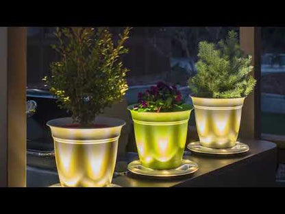 2-Pack - Solar LED Uplight Planter Base - Gama Sonic