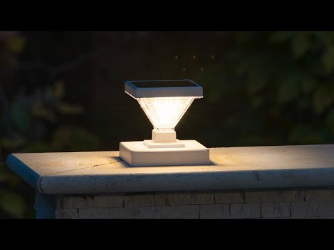 Solar LED Luxor Post Cap Light - 2-Pack - Gama Sonic
