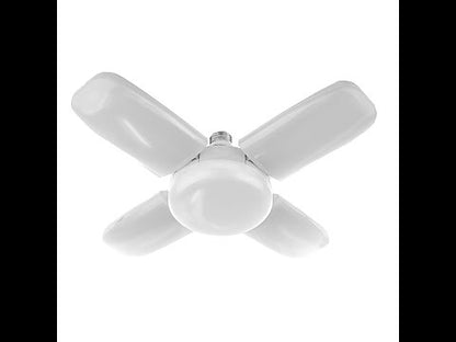 LED 4-Panel Adjustable Garage Bulb - 65W - 6000 Lumens - Pinegreen Lighting