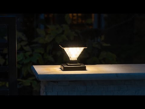 Solar LED Luxor Post Cap Light - 2-Pack - Gama Sonic