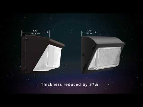 LED Wattage Adjustable & Color Tunable Wall Pack - 30W/40W/50W - 3000K/4000K/5000K - LumeGen