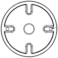 Round Cover Plate for Flood Lights - Bronze Finish - Keystone