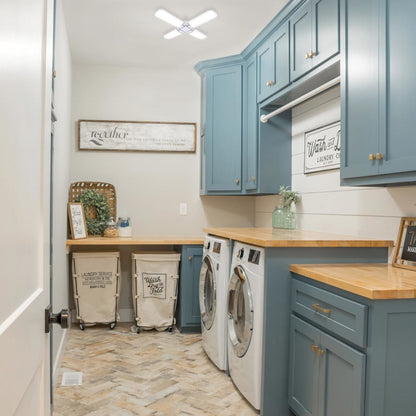 LED 4-Panel Adjustable Garage Bulb - 65W - 6000 Lumens - Pinegreen Lighting