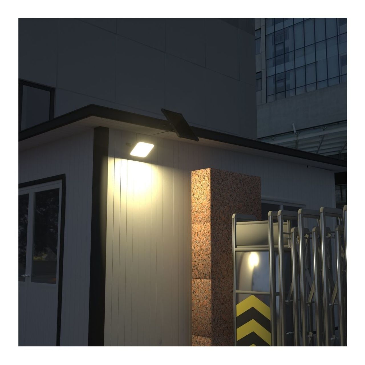 Solar LED Cube Flood Light with Remote Control - 4800 Lumens - Dual Color Temperature - LumeGen