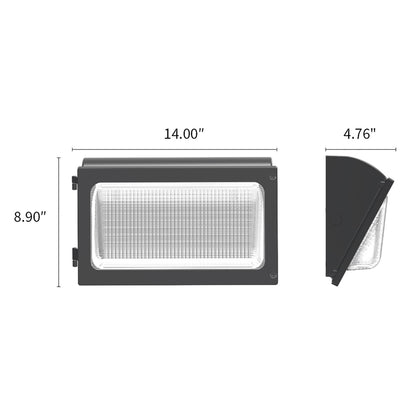 LED Wattage Adjustable & Color Tunable Wall Pack - 30W/40W/50W - 3000K/4000K/5000K - LumeGen