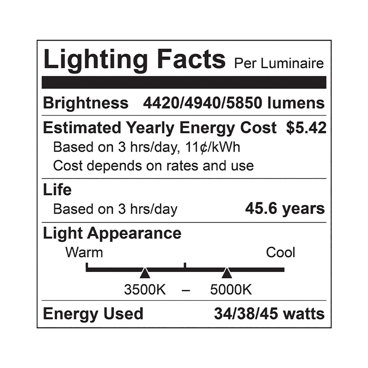 4ft. LED Wattage Adjustable & Color Tunable Strip Light - 34W/38W/45W - 3500K/4000K/5000K - Euri Lighting