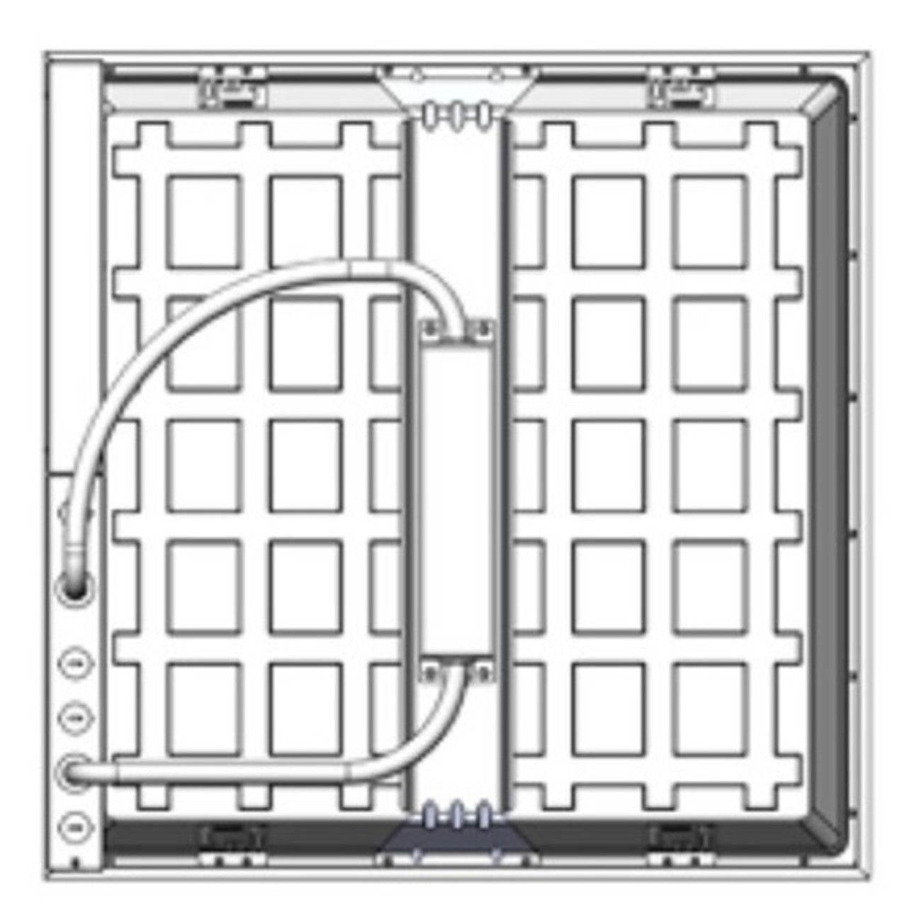 Metal Bridge for Installation of Emergency Battery Back-Up - for 2ft. x 2ft. and 2ft. x 4ft. Panels - Sylvania
