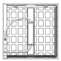 Metal Bridge for Installation of Emergency Battery Back-Up - for 2ft. x 2ft. and 2ft. x 4ft. Panels - Sylvania