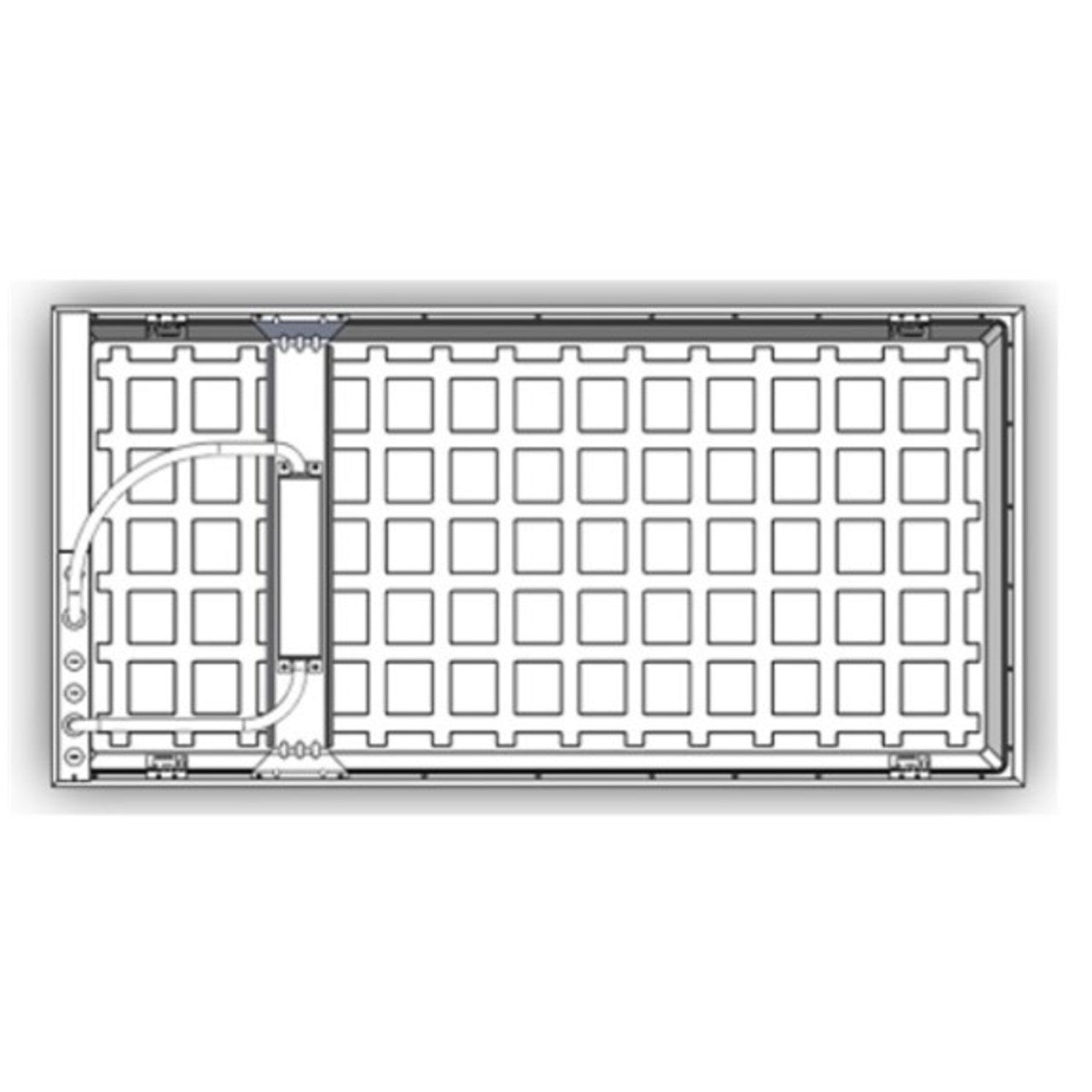 Metal Bridge for Installation of Emergency Battery Back-Up - for 2ft. x 2ft. and 2ft. x 4ft. Panels - Sylvania