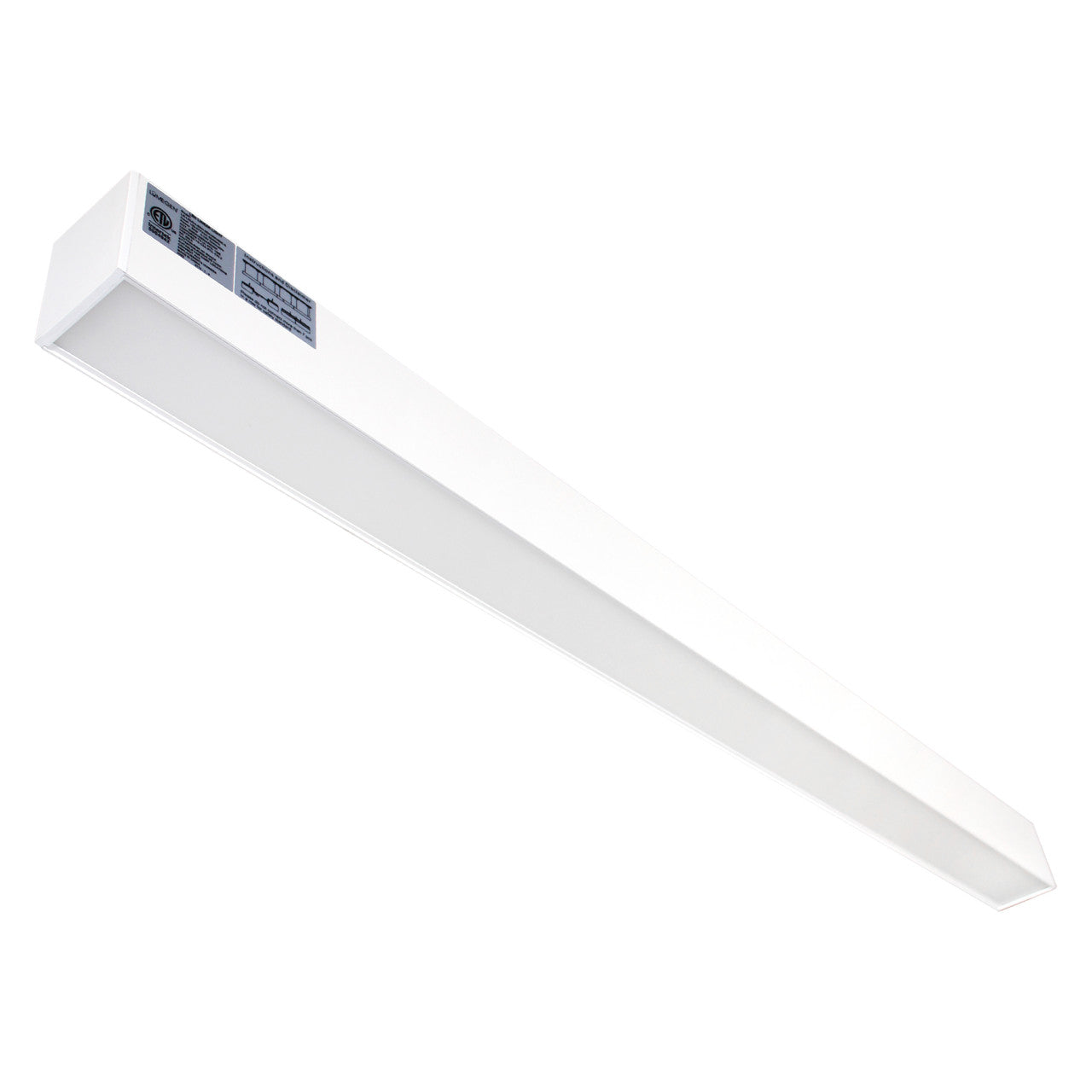 4Pk - LED 4' Up/Down Linear Light | 3CCT, 50W, White Finish – LightUp