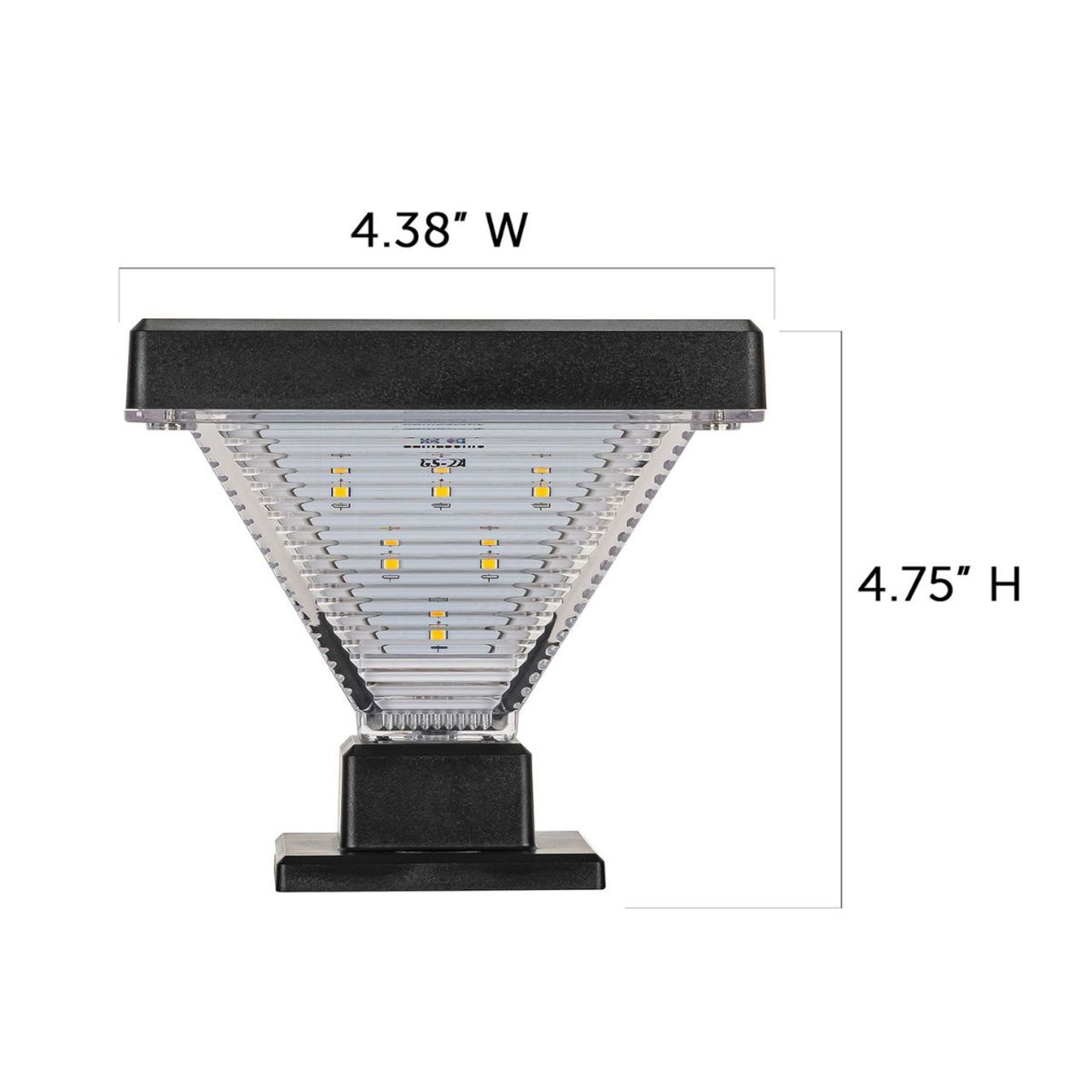 Solar LED Luxor Post Cap Light - 2-Pack - Gama Sonic