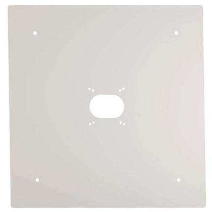 White Mounting Back Plate for LED Canopy Fixture - Keystone
