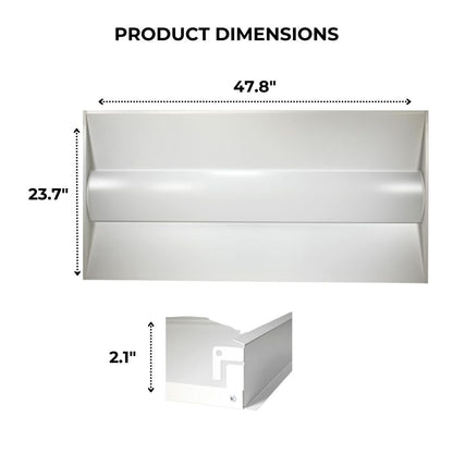 Pallet of 34 - 2x4 LED Troffer Light - Wattage Adjustable 34W/42W/50W - Color Tunable 35K/40K/50K - LumeGen