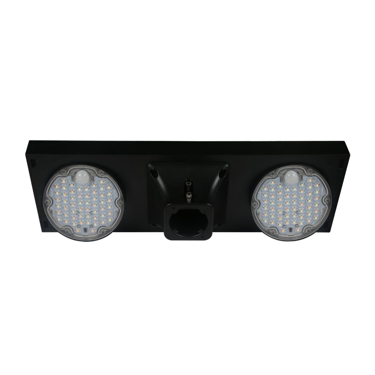 Solar LED Dual Head Post Top Area Light - Dual Color Temperature - LumeGen