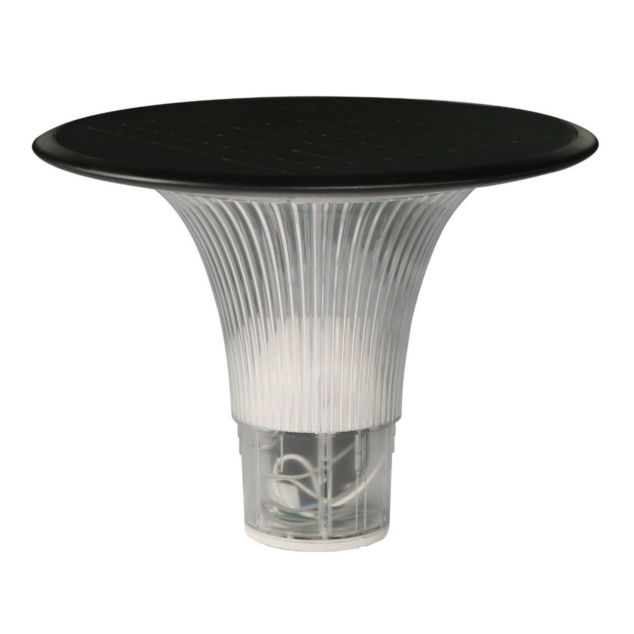 Solar LED Diamond Pier Light - 2200 Lumens - Dual Color Temperatures - LumeGen