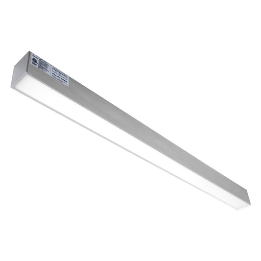 LED linear light with a silver finish