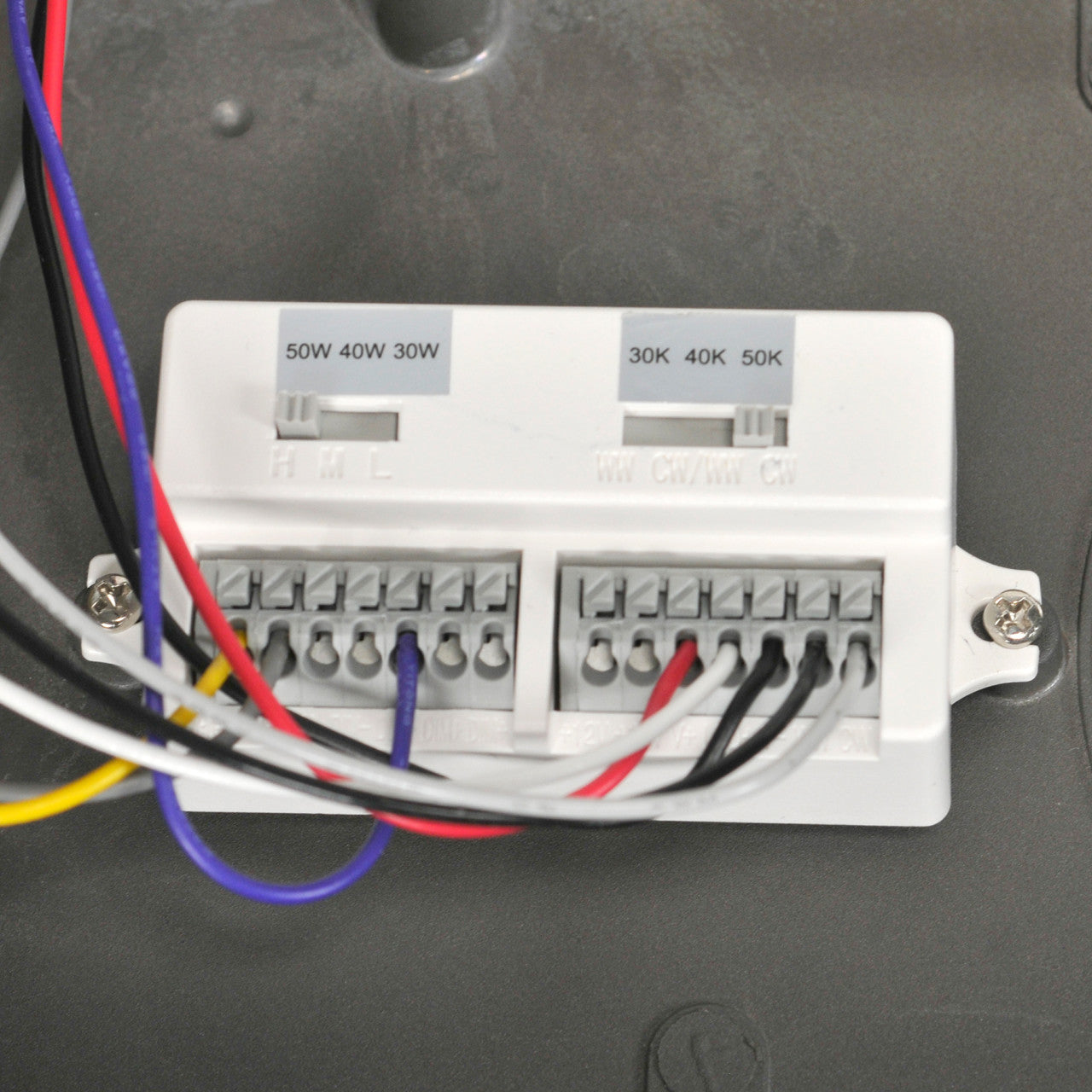 LED Wattage Adjustable & Color Tunable Wall Pack - 30W/40W/50W - 3000K/4000K/5000K - LumeGen