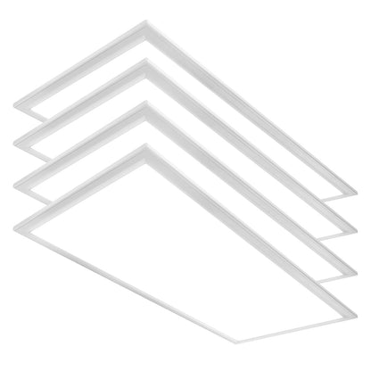 Case of 4 - 2x4 LED Flat Panel Light - Wattage Adjustable 30W/40W/50W - Color Tunable 35K/40K/50K - Sylvania