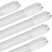 SKU PENDING FOR QC ISSUE - Case of 5 - LED T8 4ft Tube- (Type A+B) - Frosted Lens  - 15W -  2100 Lumens - 4000K