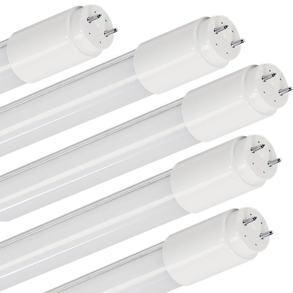 SKU PENDING FOR QC ISSUE - Case of 5 - LED T8 4ft Tube- (Type A+B) - Frosted Lens  - 15W -  2100 Lumens - 4000K
