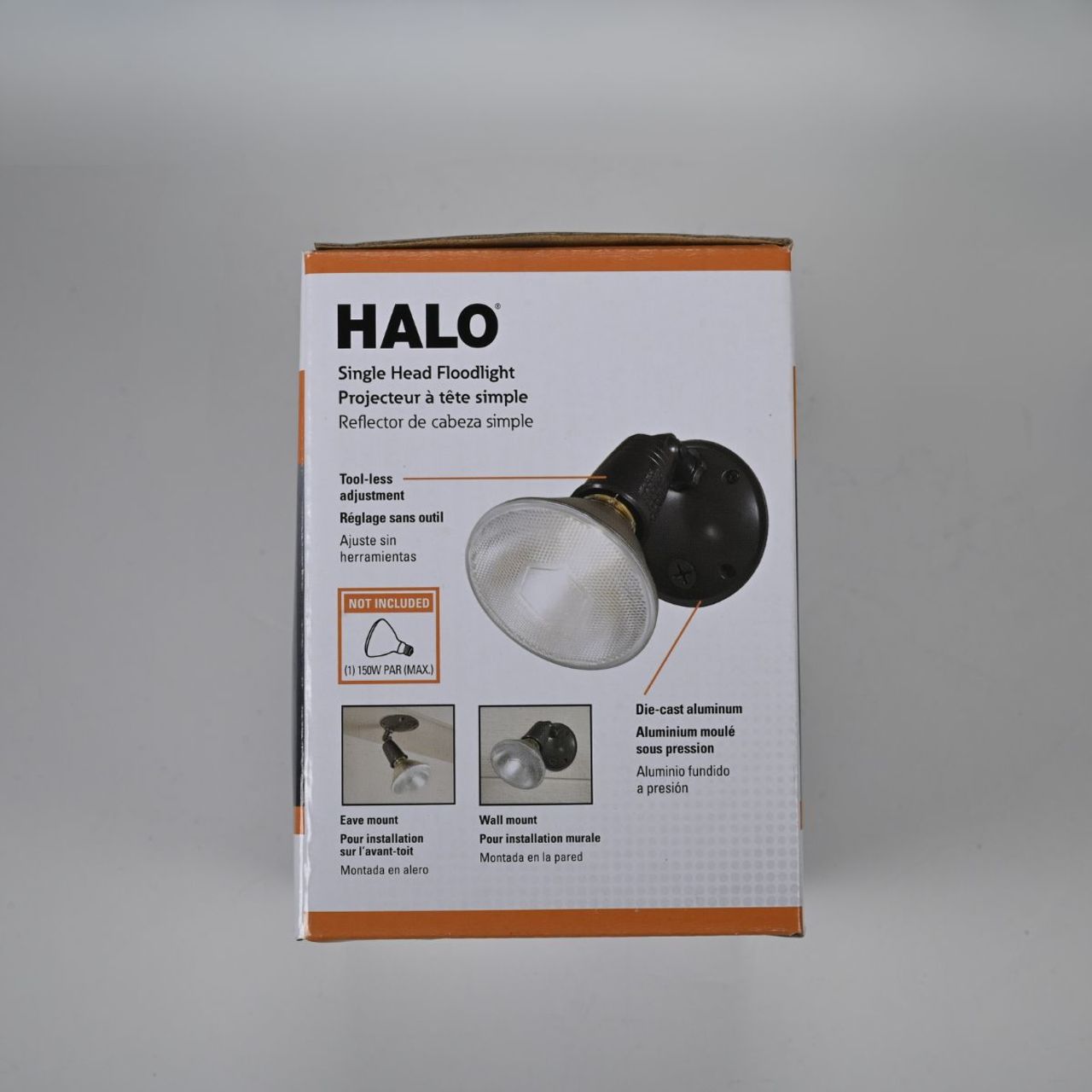 All-Pro Single-Head Floodlight - 150W Max - Bronze – LightUp