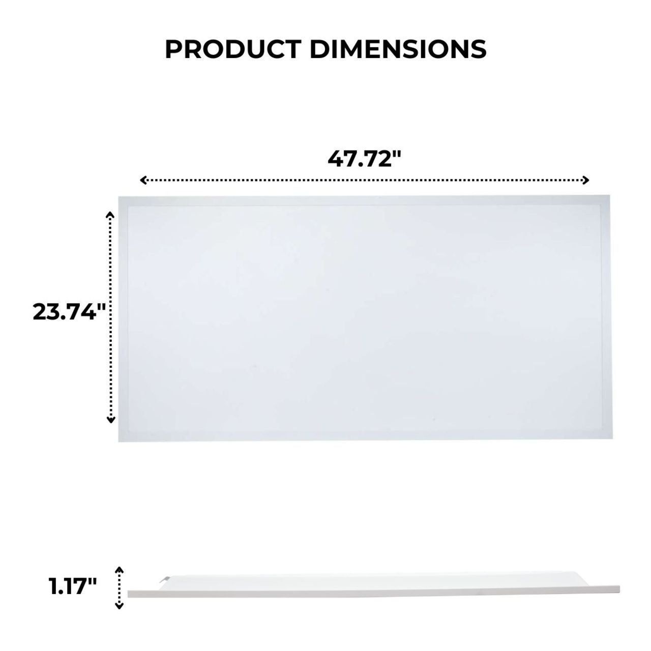 Case of 2 - 2x4 LED Flat Panel Light with Emergency Driver - 5 Wattage Adjustable - 5 Color Tunable  - LumeGen