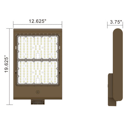 LED Wattage Adjustable Area Light w/ Built-in Photosensor - 150W/200W/240W/300W - 5000K