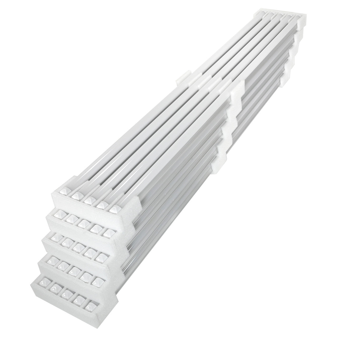 Case of 25 - 4ft LED Flat Double Row Strip Light - 30W - Dimmable - 3900 Lumens