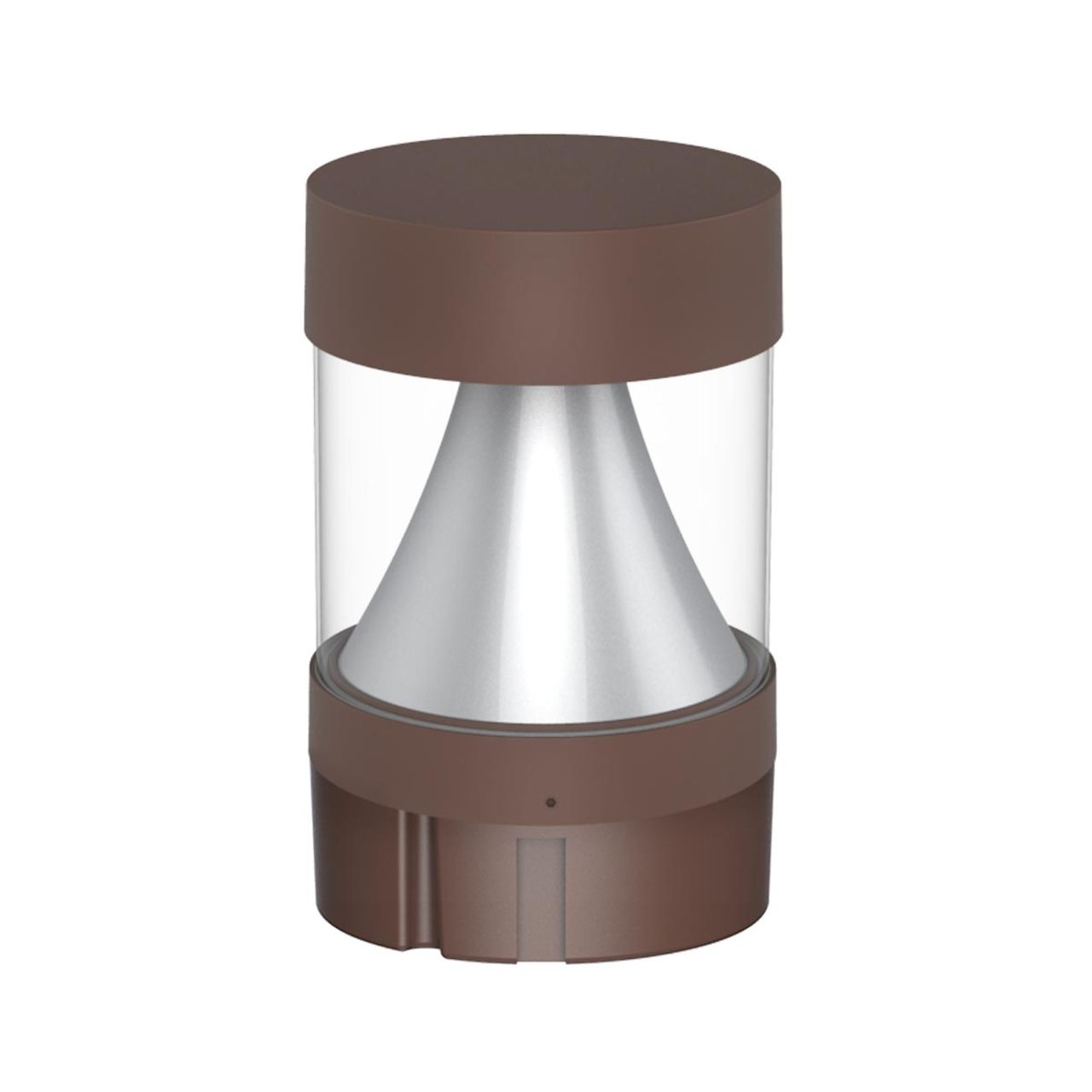 LED Round Bollard - Flat Cone Top - Wattage Adjustable 14W/19W/24W - Color Tunable 3000K/4000K/5000K - LumeGen