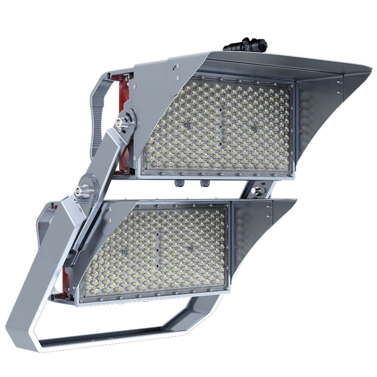 Case of 2 - 2 Fixture Mounting Bracket for LED Sports Light