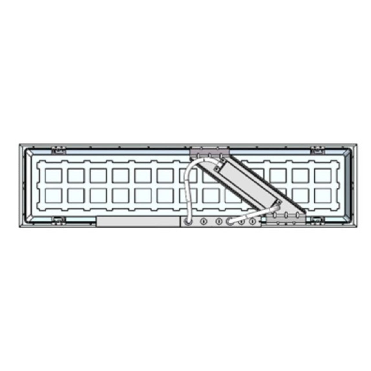 Metal Bridge for Installation of Emergency Battery Back-Up - for 1ft. x 4ft. Panels - Sylvania