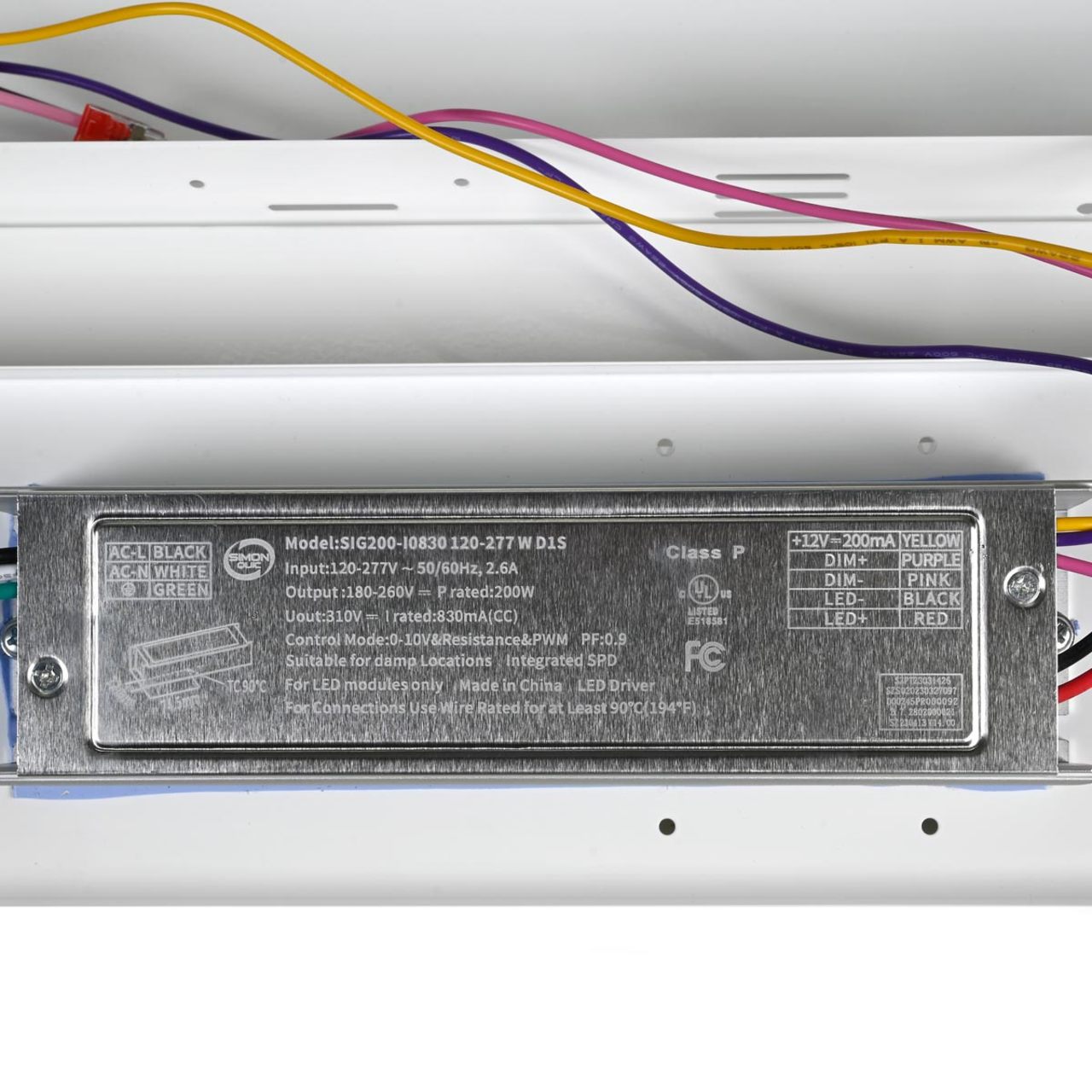 LED Linear High Bay - 200W - 30,000 Lumens - 5000K - PIR Motion Sensor - LumeGen