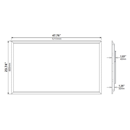 Case of 2 - 2x4 LED Flat Panel Light - Wattage Adjustable 40W/50W - Color Tunable 35K/40K/50K - Hongyao