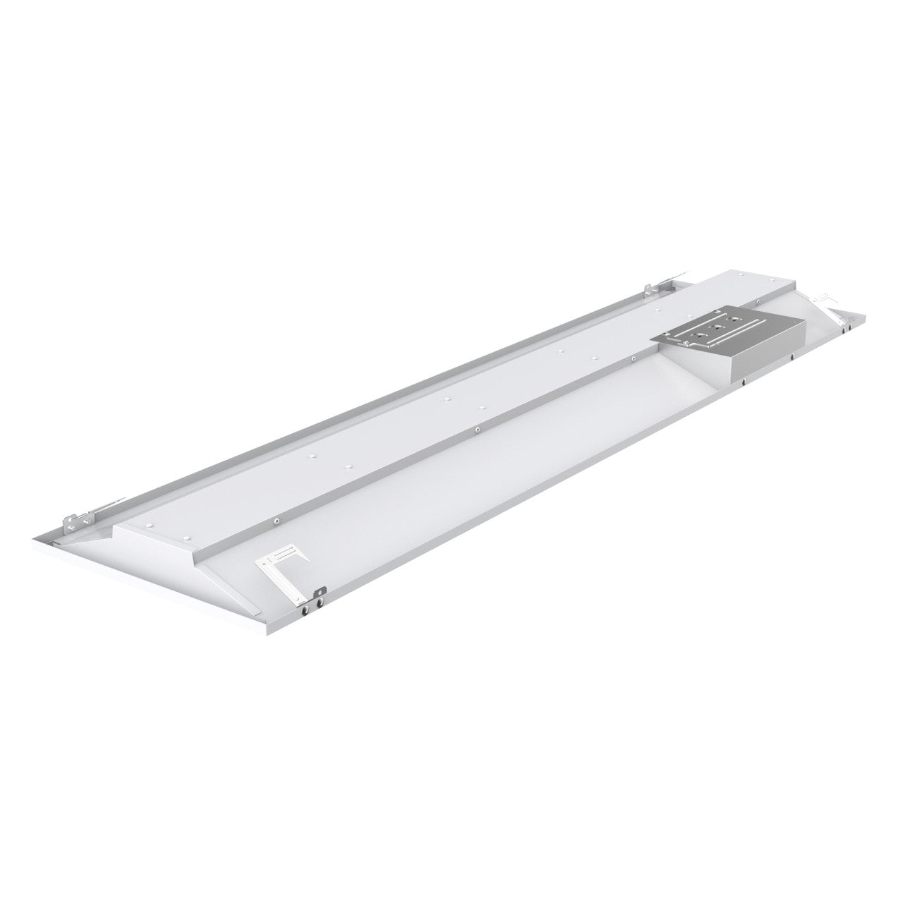 Case of 2 - 1x4 LED Troffer Light - Wattage Adjustable 16W/20W/30W - Color Tunable 35K/40K/50K - LumeGen