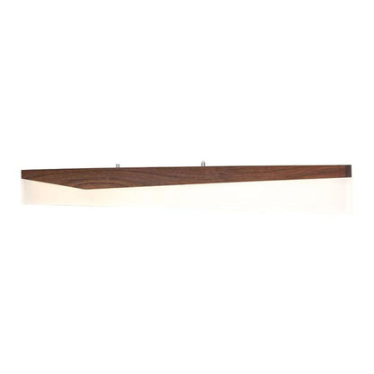 47in. Artisan Wood Collection Linear Pendant Smoke Reflection - 20W - 1795 Lumens - 3000K - Euri Lighting