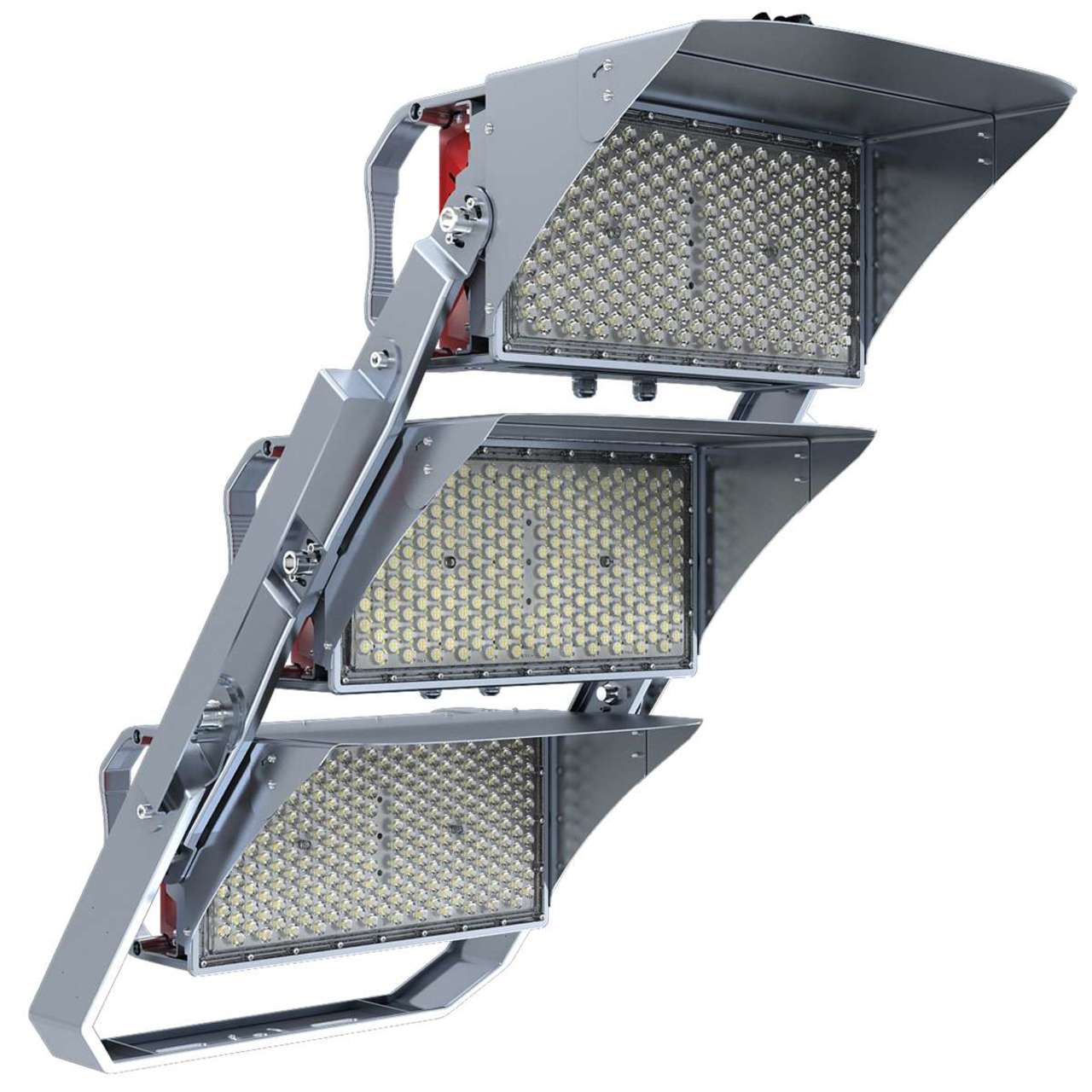 Case of 2 - 3 Fixture Mounting Bracket for LED Sports Light