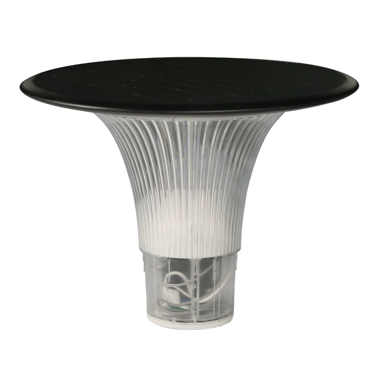 LED solar bollard light head
