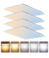 Case of 4 - 2x2 LED Flat Panel Light - Wattage Adjustable 20W/30W/40W - Color Tunable 40K/50K/65K