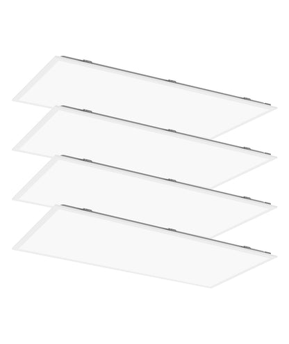 Case of 4 - 2x4 LED Flat Panel Light - Wattage Adjustable 30W/40W/50W/60W/72W - Color Tunable 35K/40K/50K/50K/65K