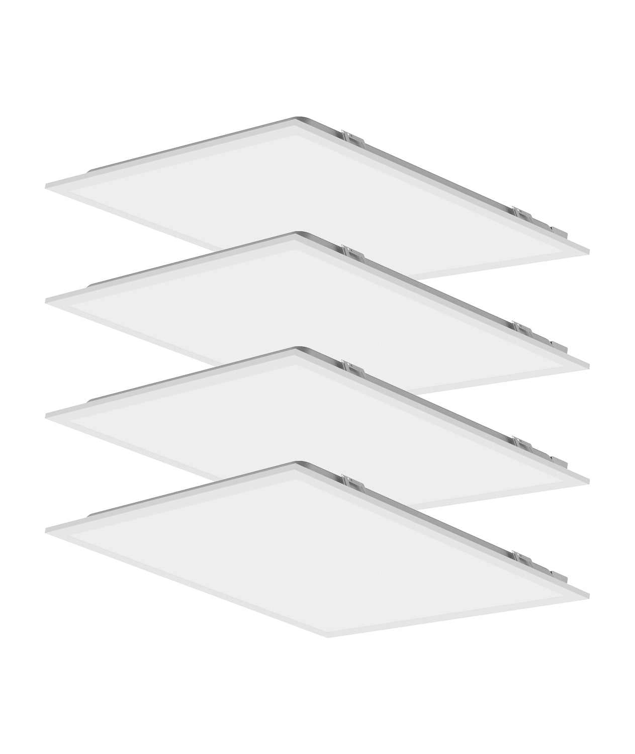 Case of 4 - 2x2 LED Flat Panel Light - Wattage Adjustable 15W/20W/25W/30W/40W - Color Tunable 35K/40K/50K/50K/65K