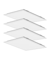 Case of 4 - 2x2 LED Flat Panel Light - Wattage Adjustable 15W/20W/25W/30W/40W - Color Tunable 35K/40K/50K/50K/65K