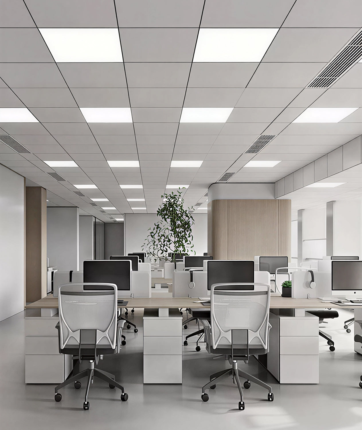 Case of 4 - 2x2 LED Flat Panel Light - Wattage Adjustable 20W/30W/40W - Color Tunable 40K/50K/65K