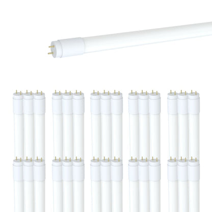 Case of 30 - 18in. T8 LED Glass Tube - 6W - Type B - 750 Lumens - LumeGen (15 2-Packs)