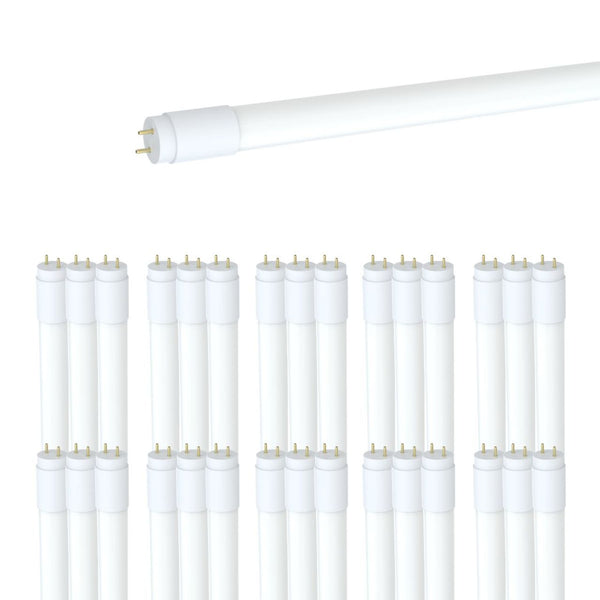 Case of 30 - 18in. T8 LED Glass Tube - 6W - Type B - 750 Lumens - LumeGen (15 2-Packs)